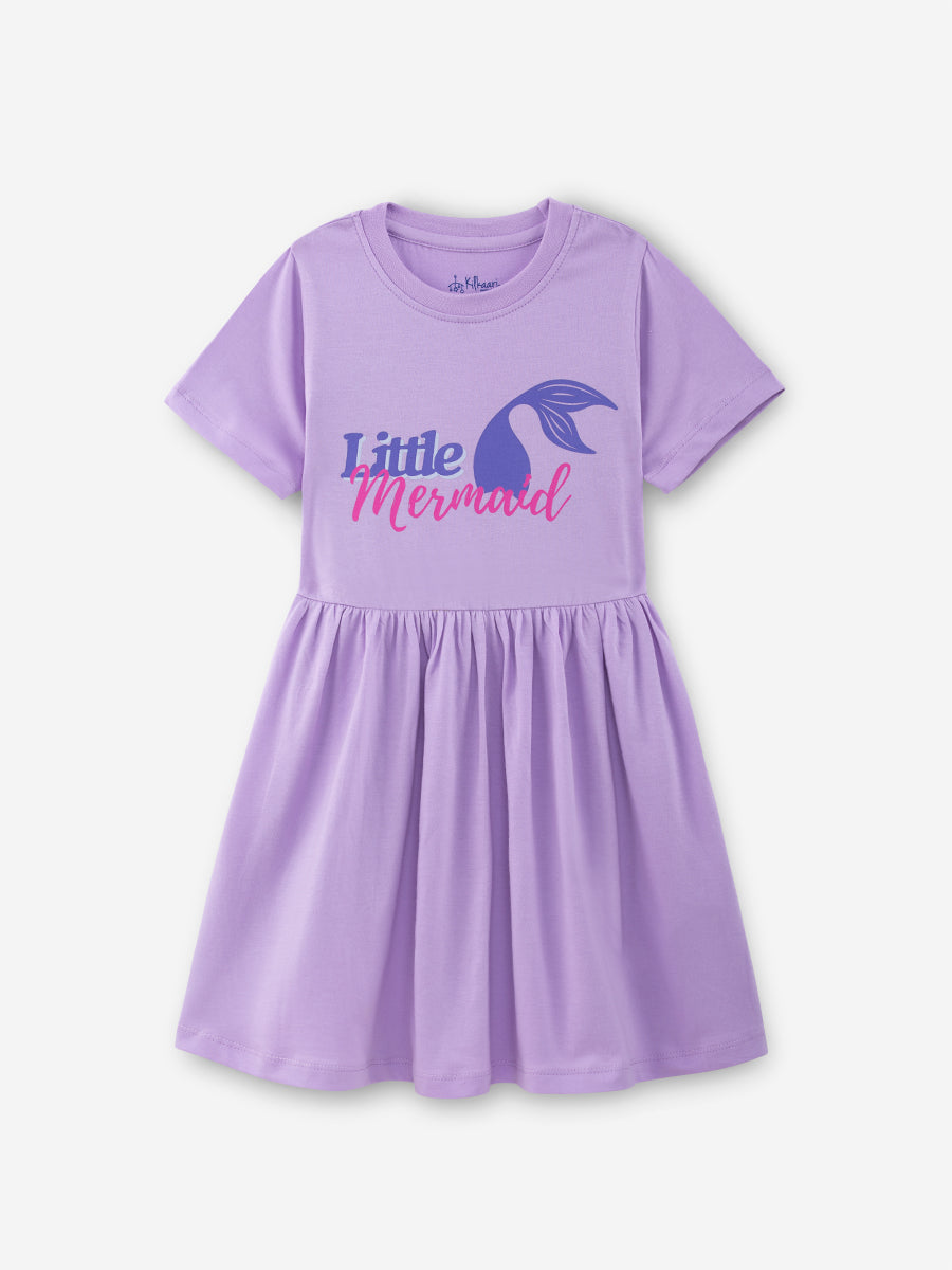 strapless open back dress Little Mermaid Purple Frock – Kilkaari