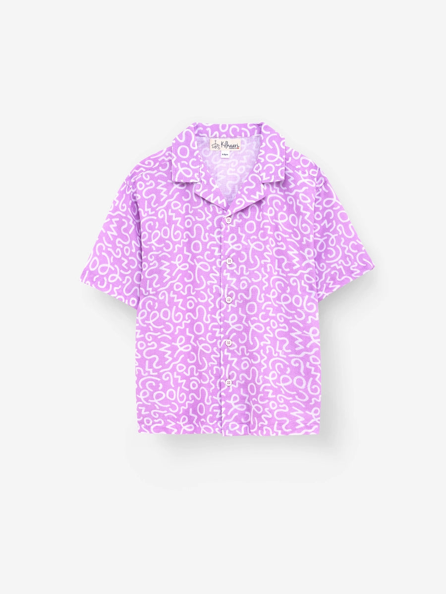 Pure Linen: Purple Safari Cord Set