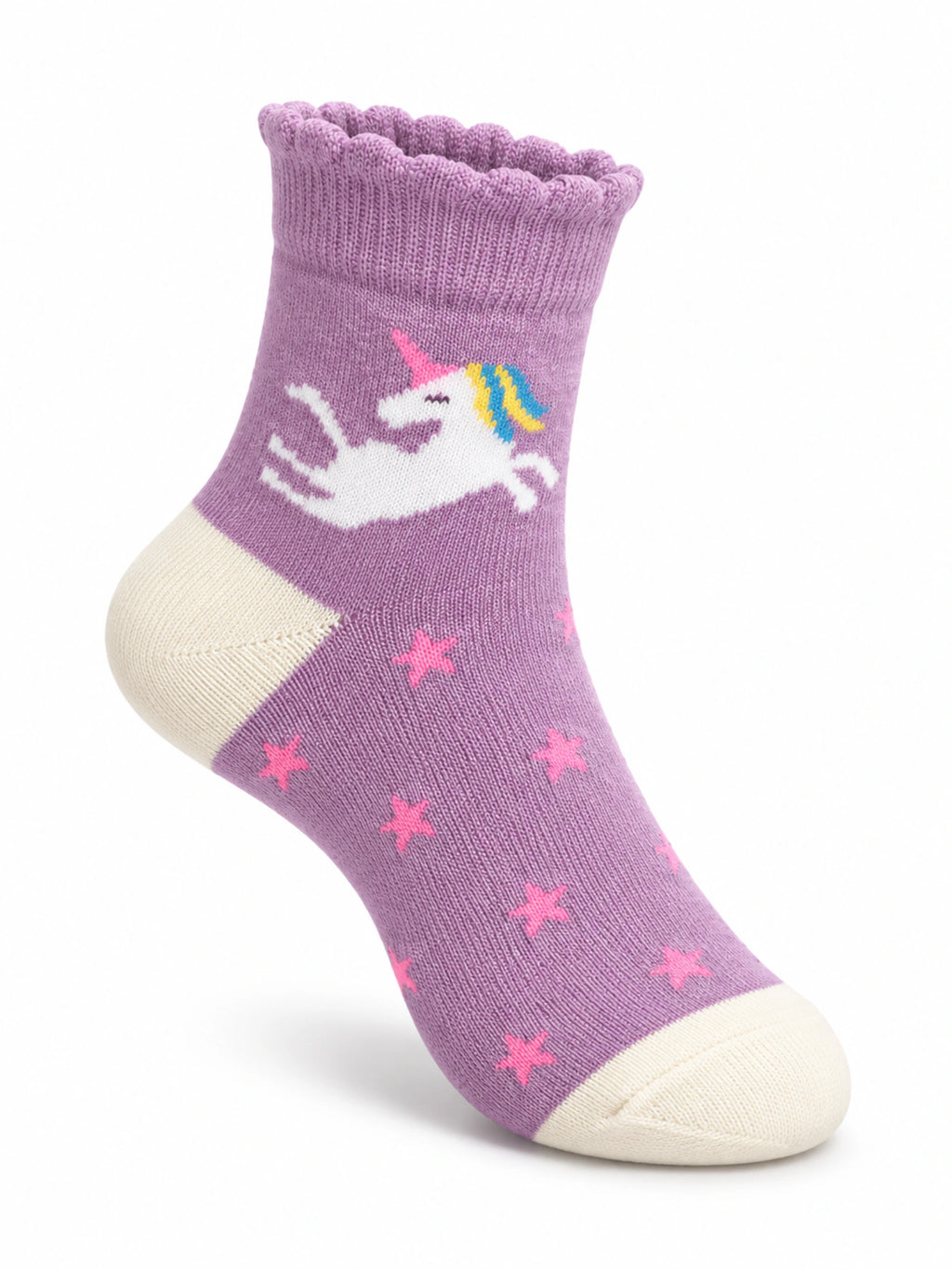 Lilac Unicorn Bamboo Socks