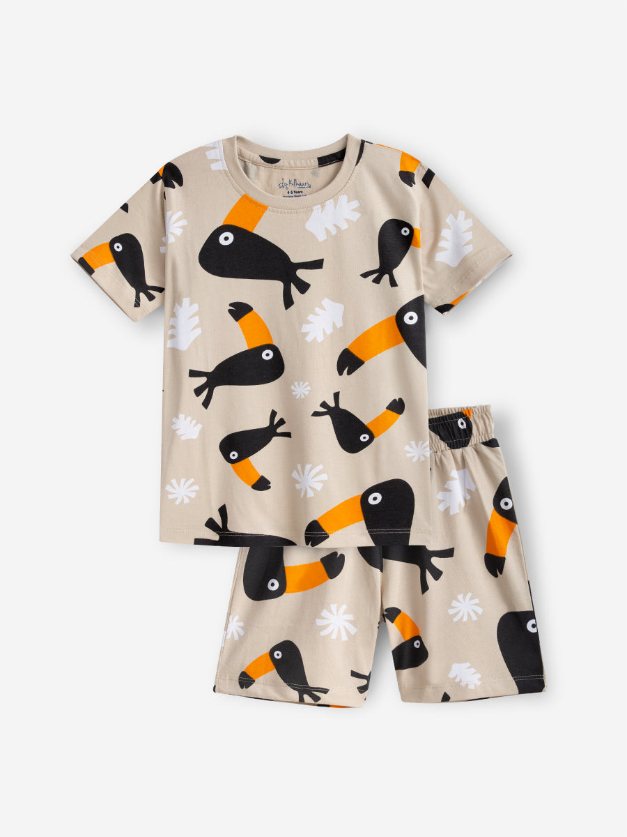 Premium Playful Toucan Oversized Cord Set (Unisex)