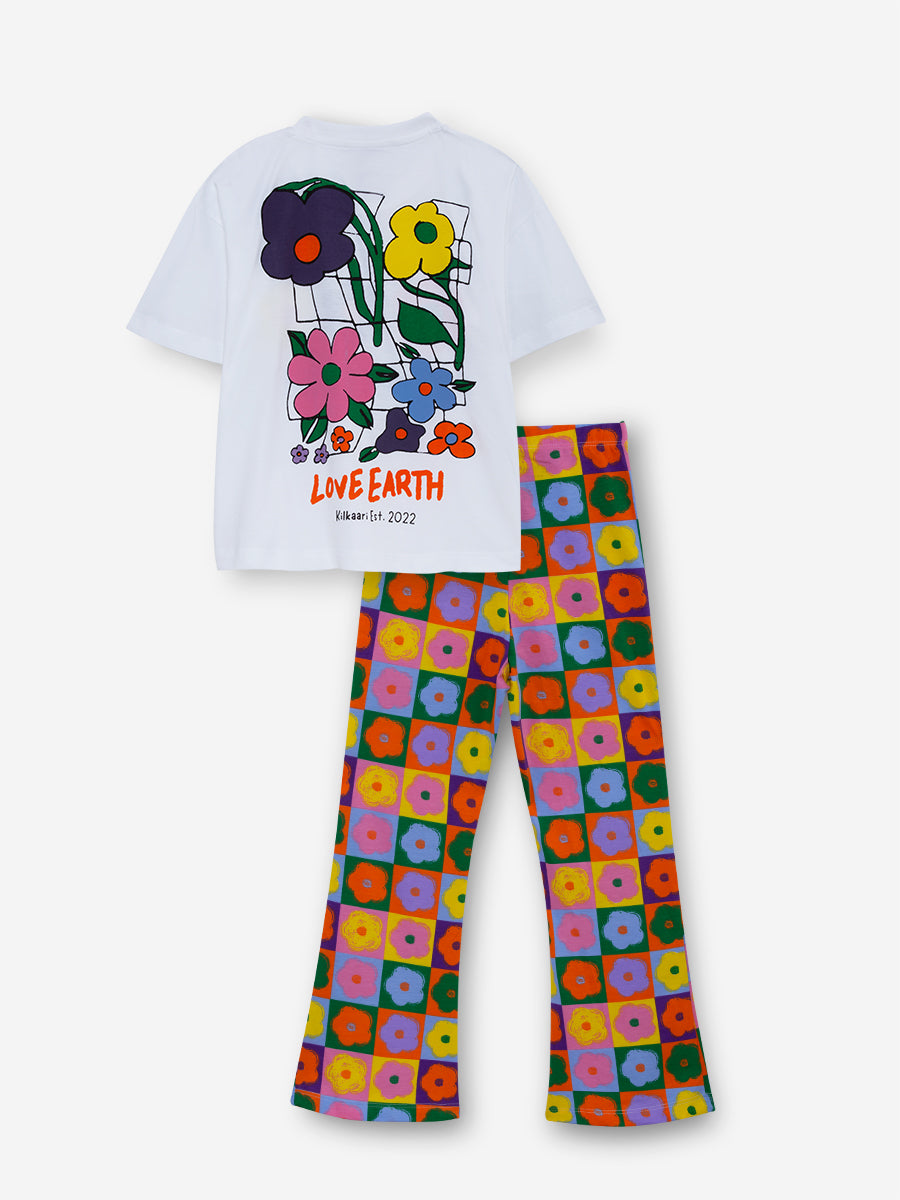 Love Earth Floral Bootcut Set