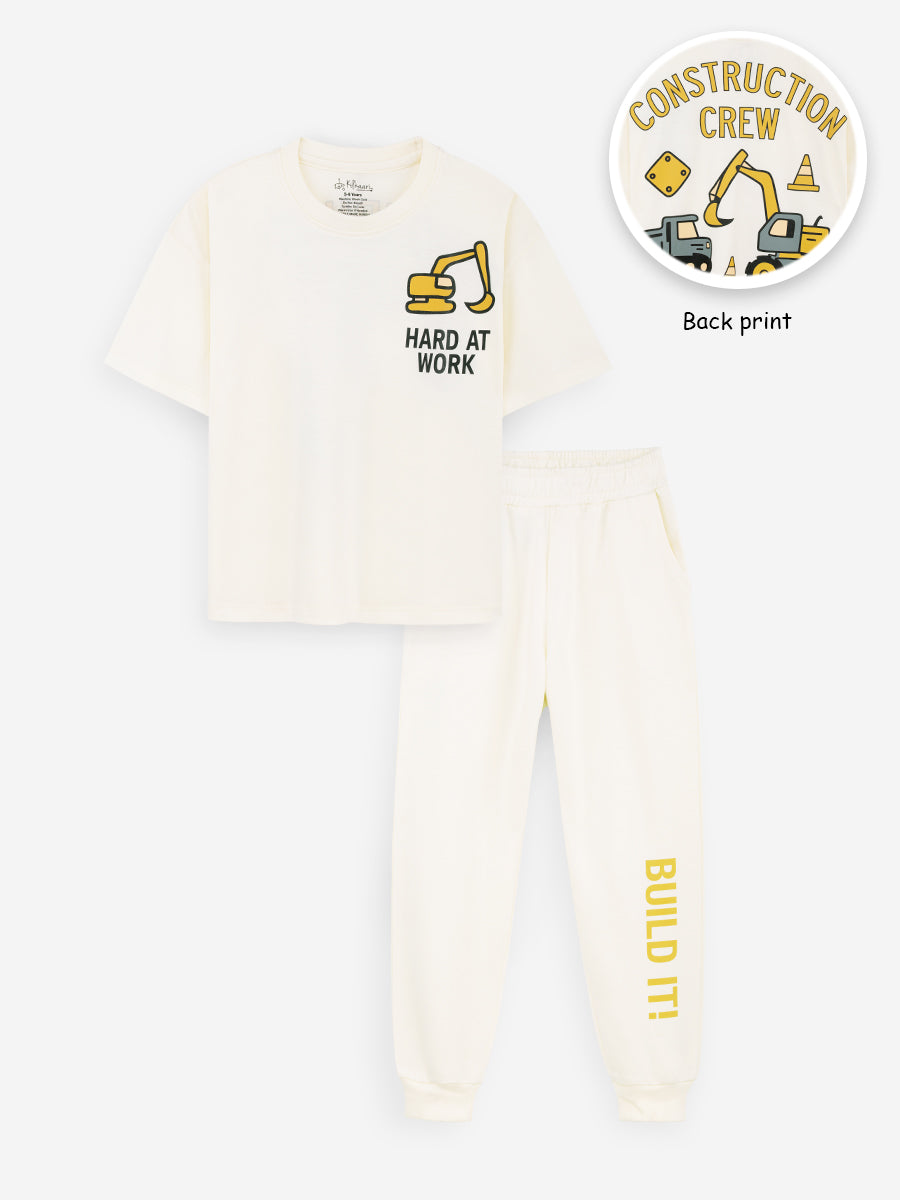 Build It Up! Oversized T-shirt and Joggers Set