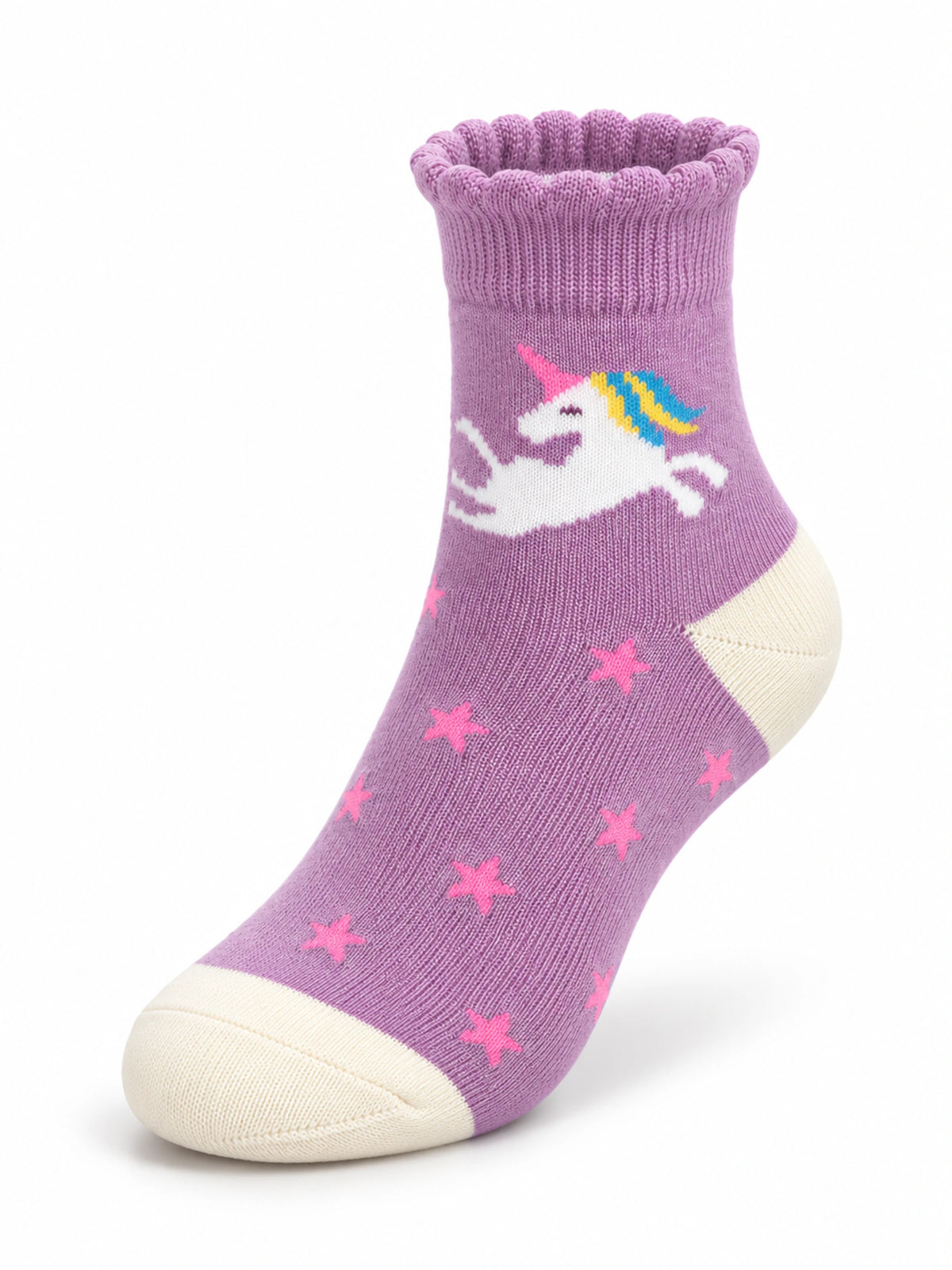 Lilac Unicorn Bamboo Socks