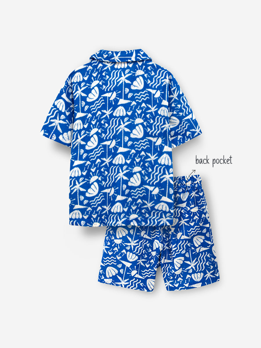 Pure Linen: Palm Paradise Premium Cord Set