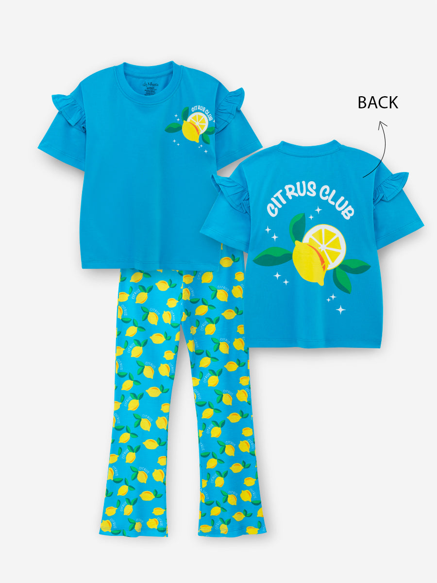 Blue Lemon Zest Bootcut Set