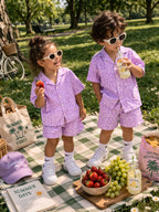 Pure Linen: Purple Safari Cord Set
