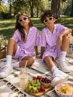 Pure Linen: Purple Safari Cord Set