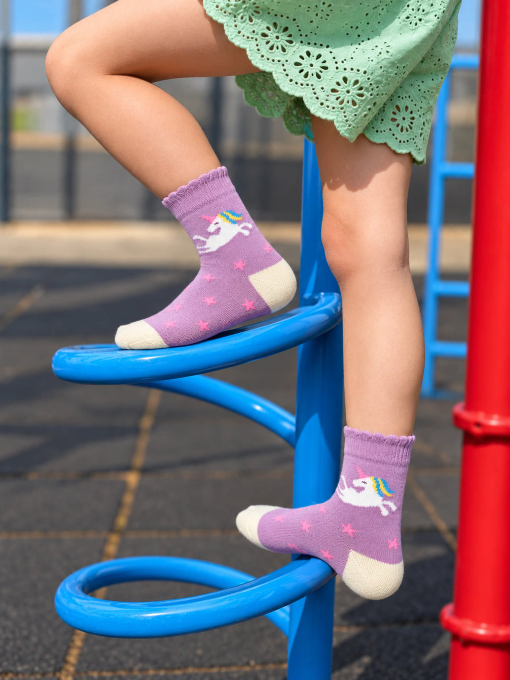 Lilac Unicorn Bamboo Socks