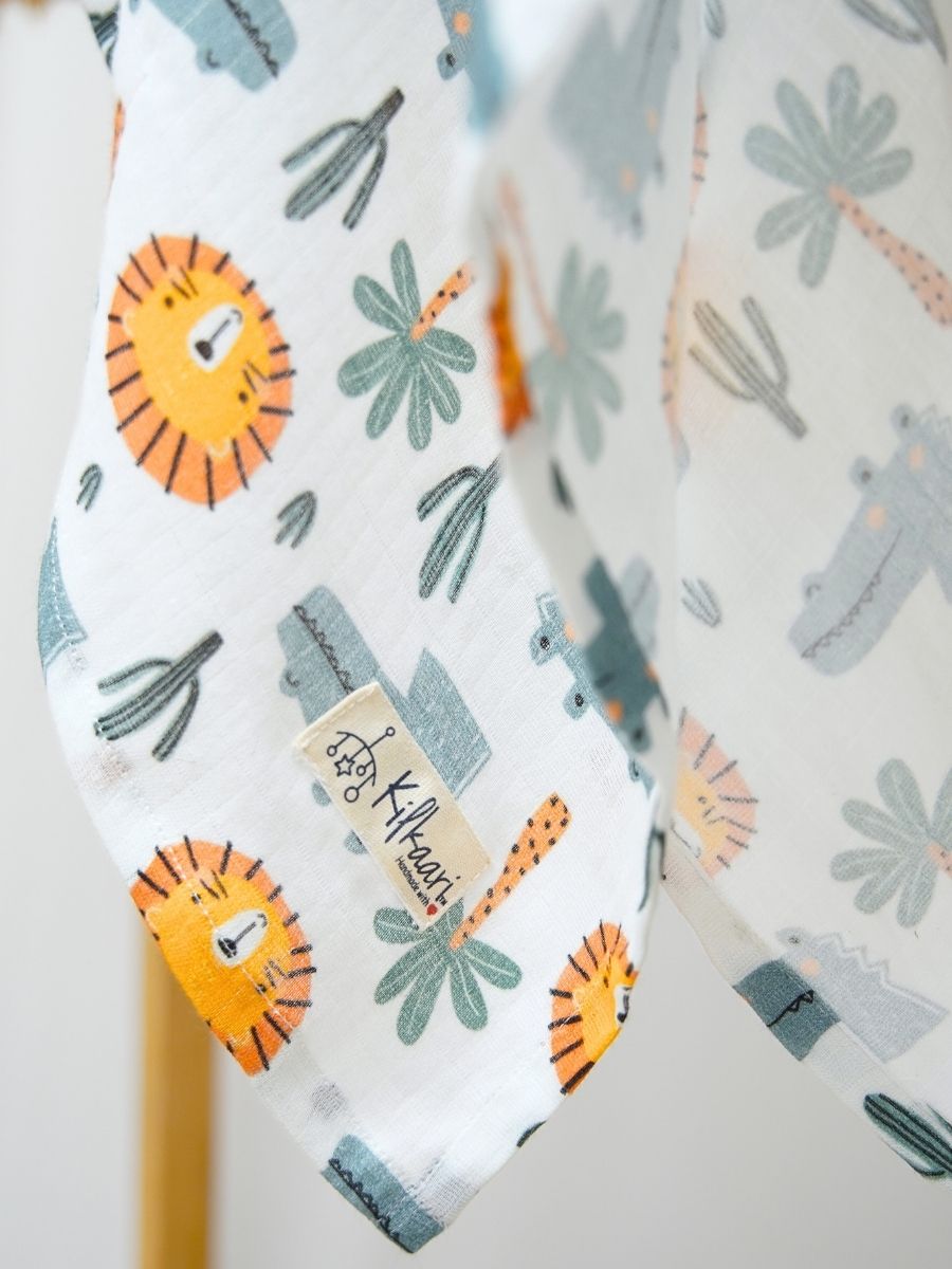 Jungle Joy Premium Bamboo Swaddle