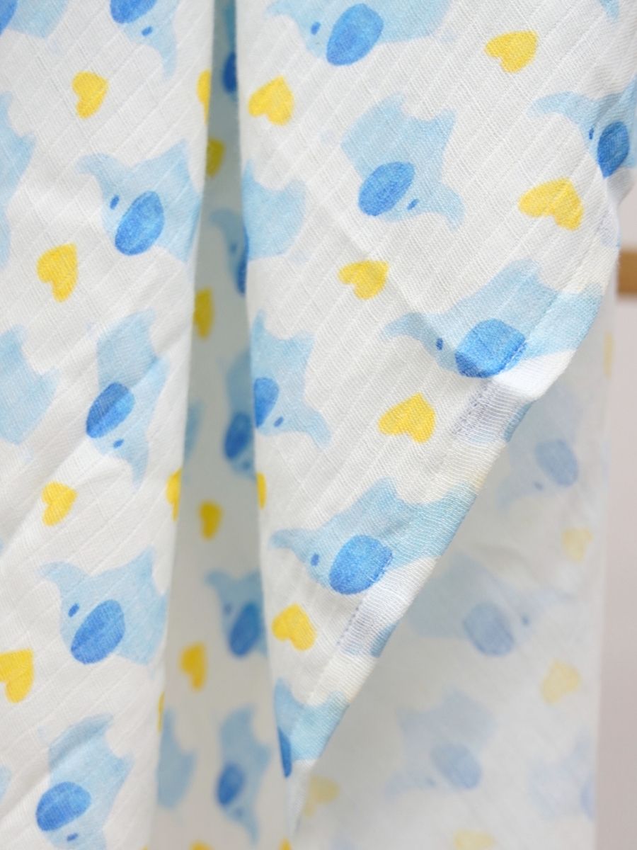 Elephant Dreams: Premium Bamboo Muslin Swaddle