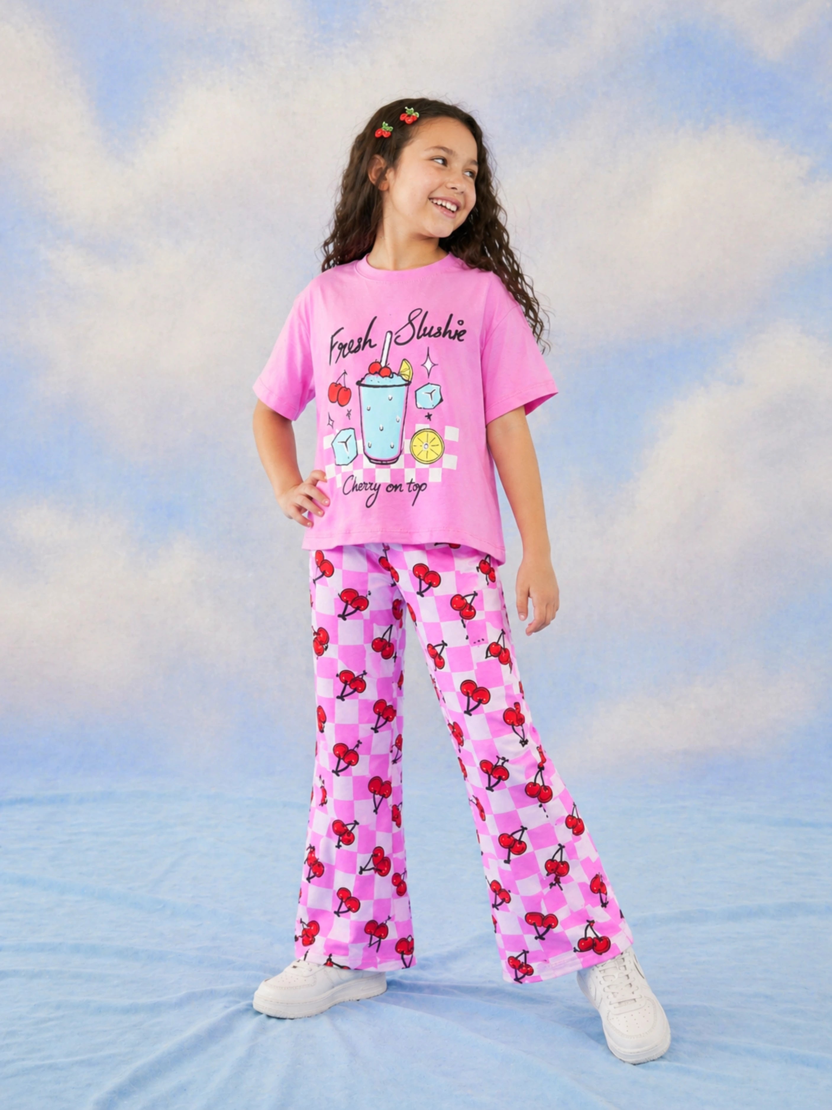 Fresh Slushie Bootcutpant Set (Pink)