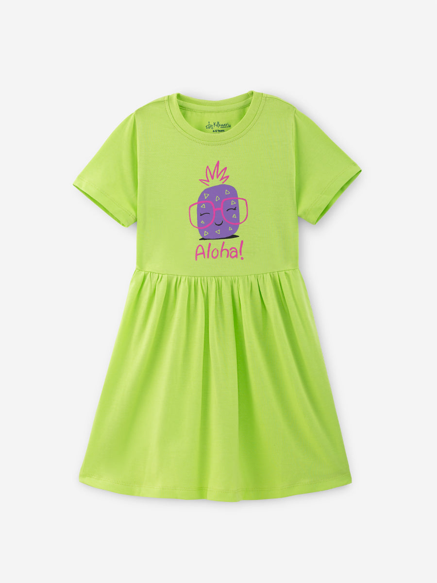 Aloha Sunshine Cotton Frock