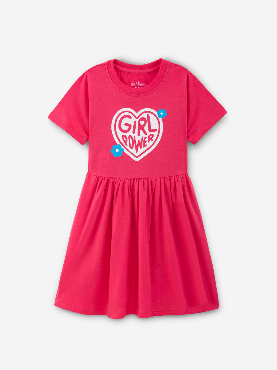 Girl Power Summer Cotton Dress