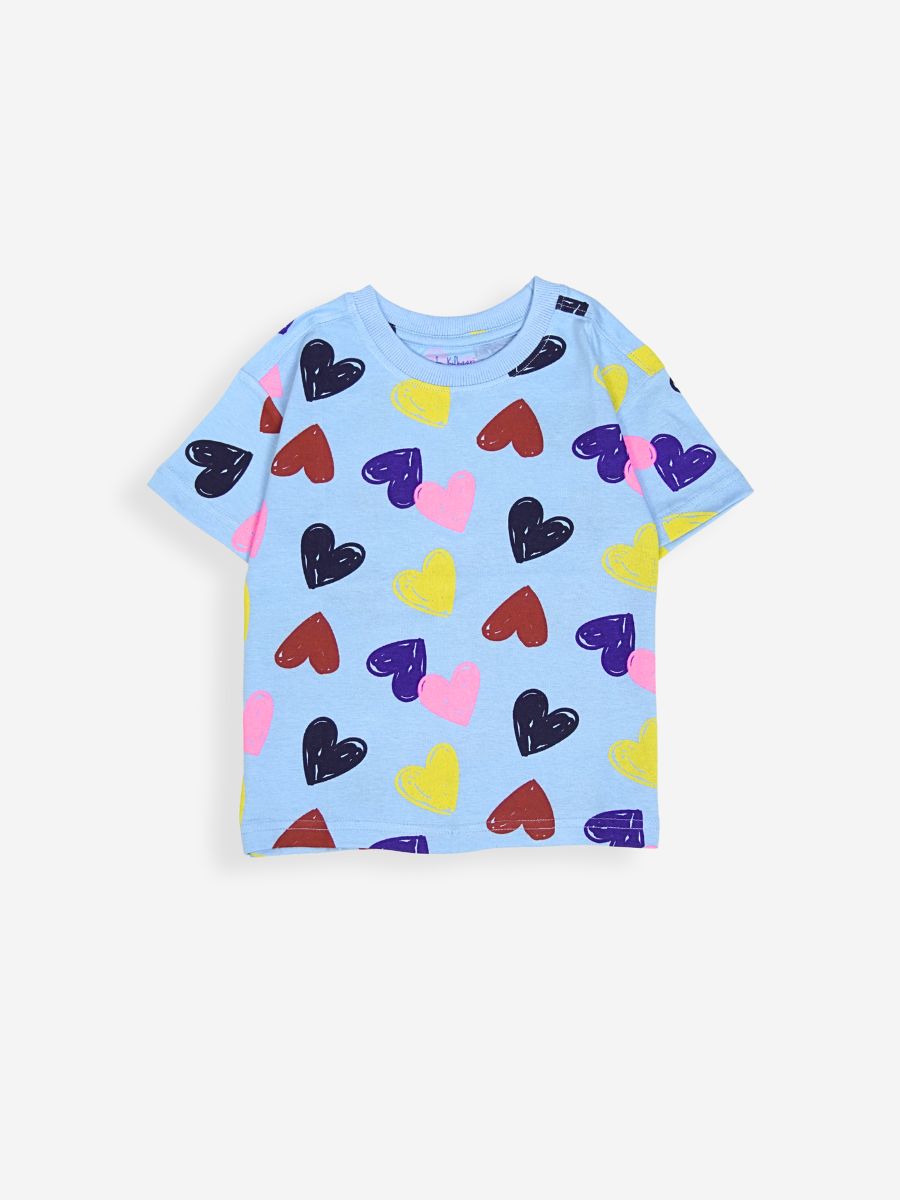 Blue Love Burst Oversized Cord Set