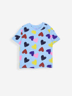 Blue Love Burst Oversized Cord Set