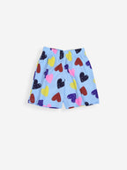 Blue Love Burst Oversized Cord Set