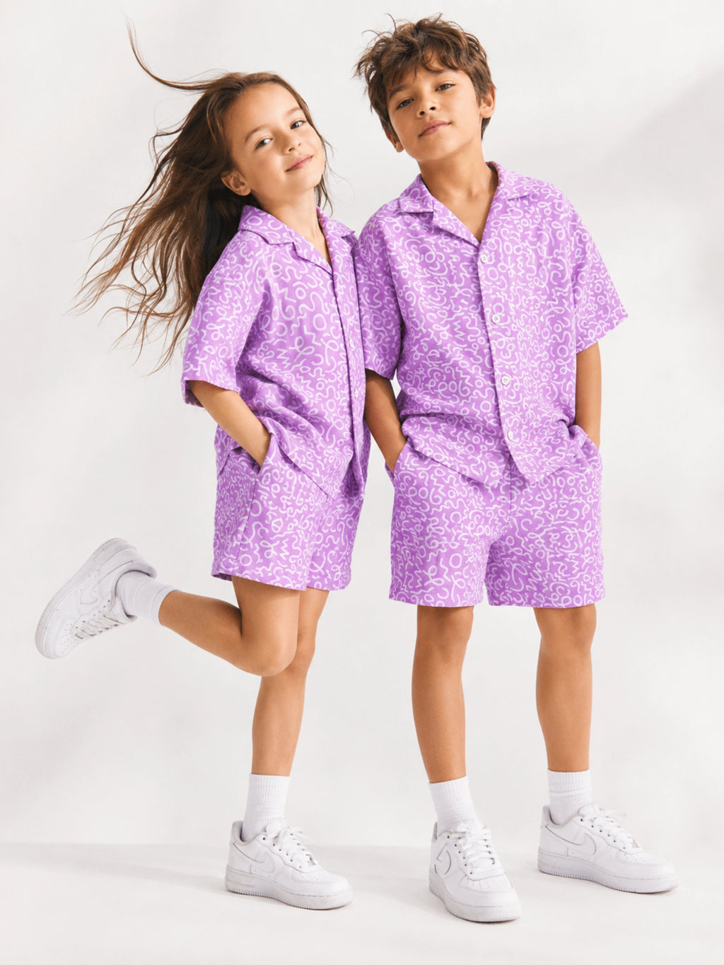 Pure Linen: Purple Safari Cord Set