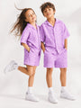 Pure Linen: Purple Safari Cord Set