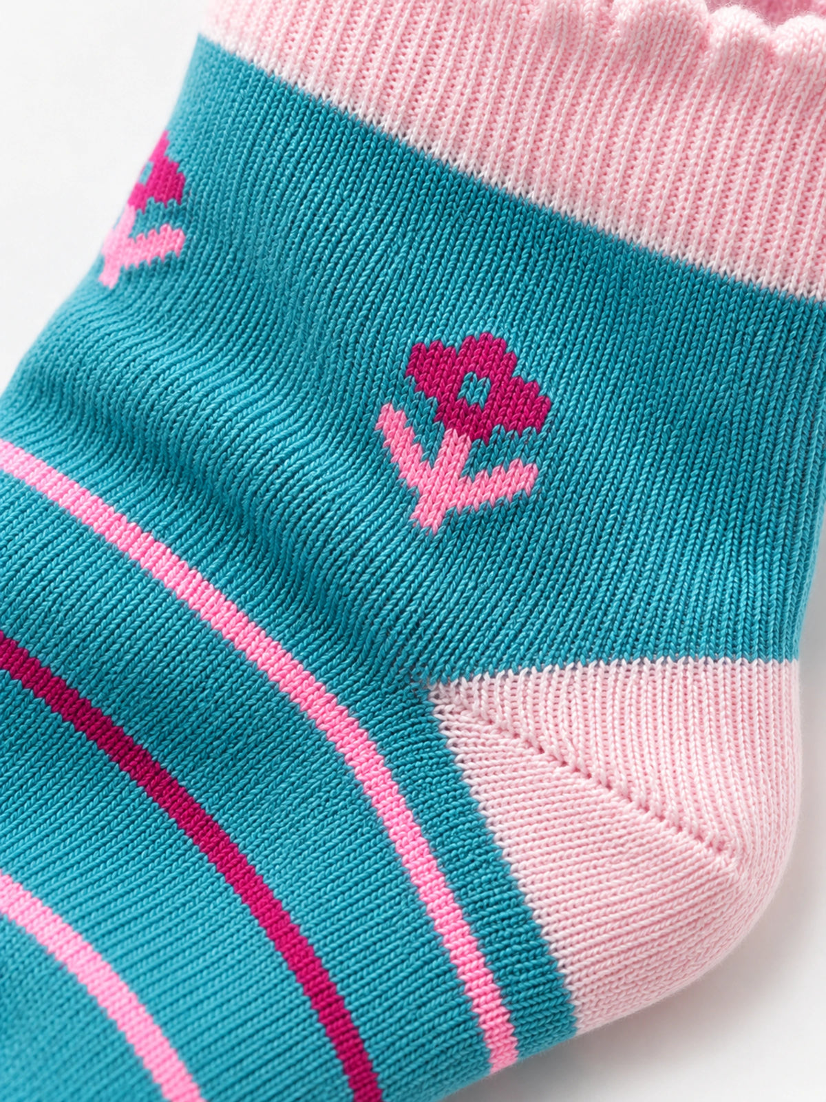 Teal Bloom Bamboo Socks