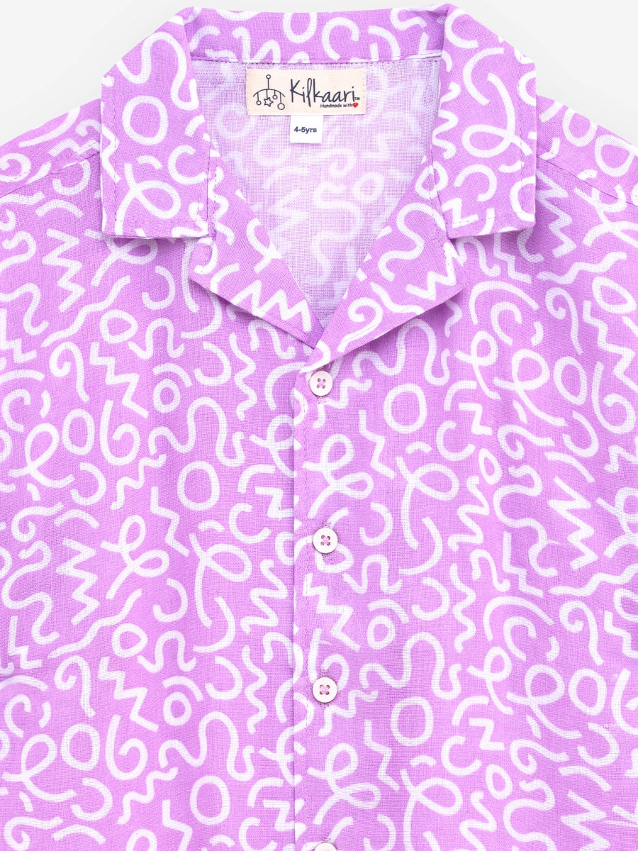 Pure Linen: Purple Safari Cord Set