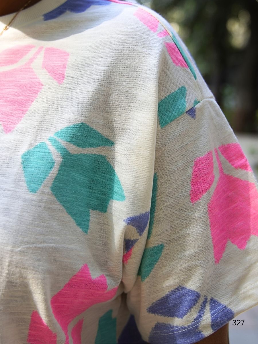 Fluoro Blossom T-shirt for Mumma