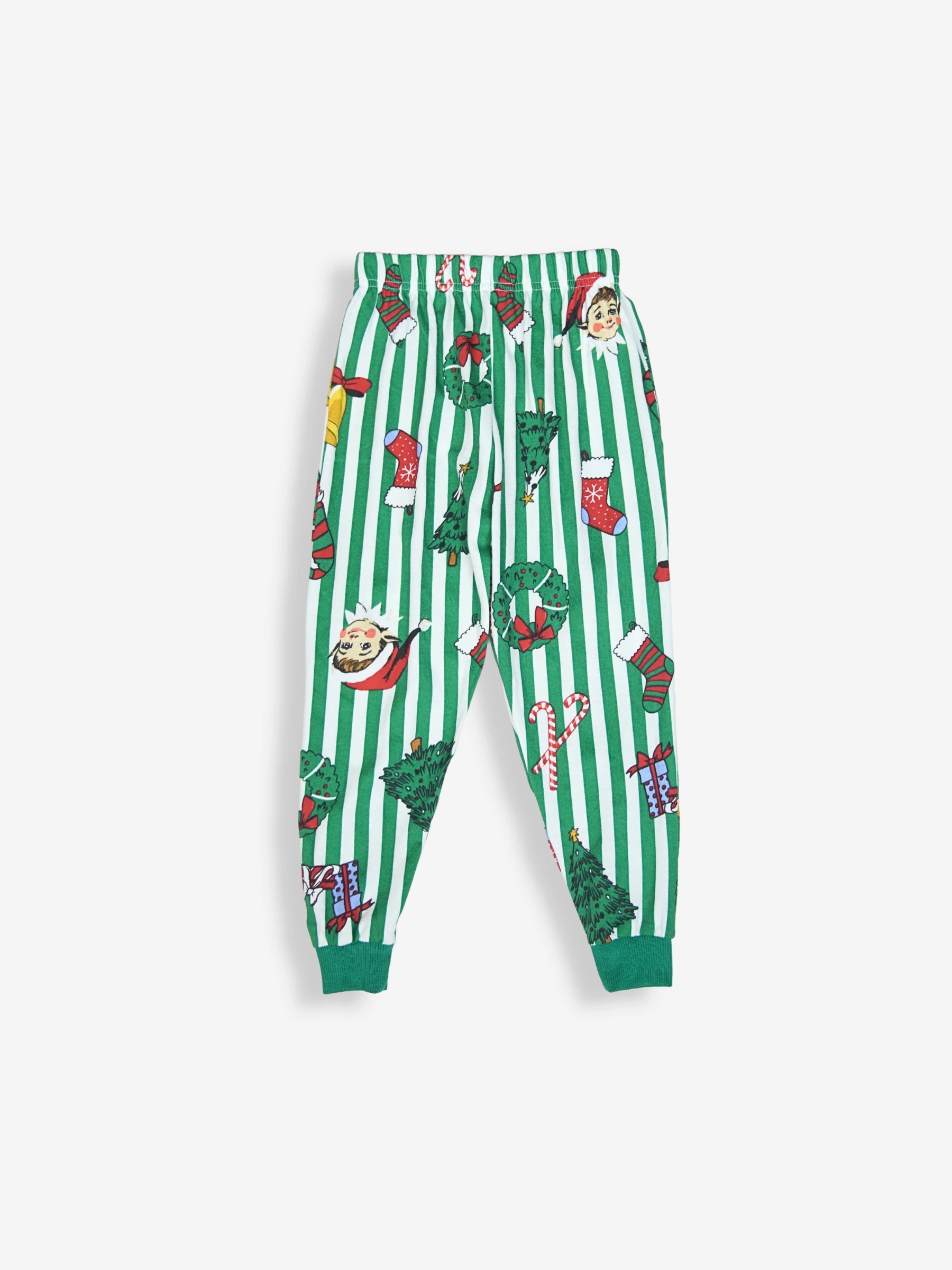 Green Strip Christmas Full Sleeves Set