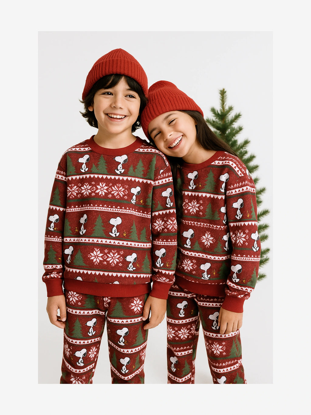 Winter Fleece: Red Christmas set