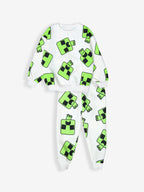 Winter Fleece: Neon Pixel Print Lounge Set