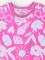 Pink Beach Vibes Oversized Cord Set
