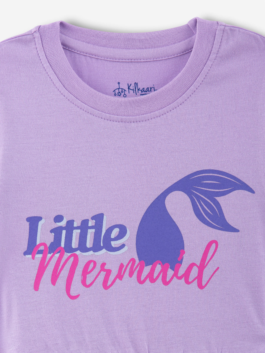 Little Mermaid Purple Frock