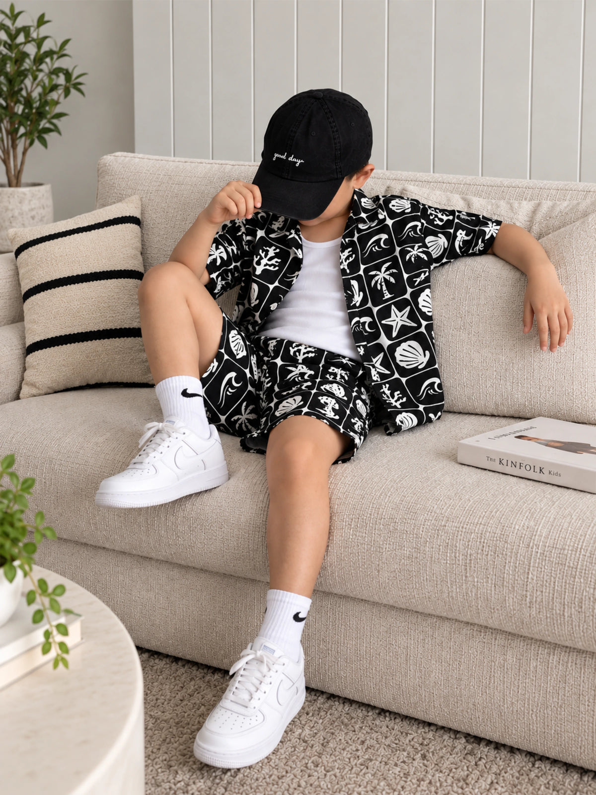 Coast at Midnight Shirt and Short Set