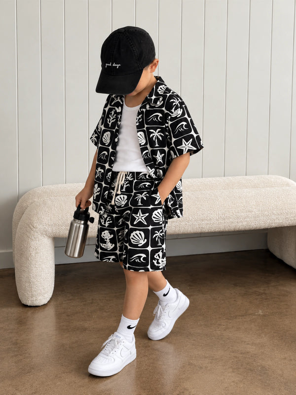 Coast at Midnight Shirt and Short Set