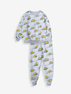 Winter Fleece: Yellow Digger Cozy Sweatshirt Set