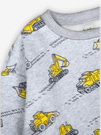 Winter Fleece: Yellow Digger Cozy Sweatshirt Set