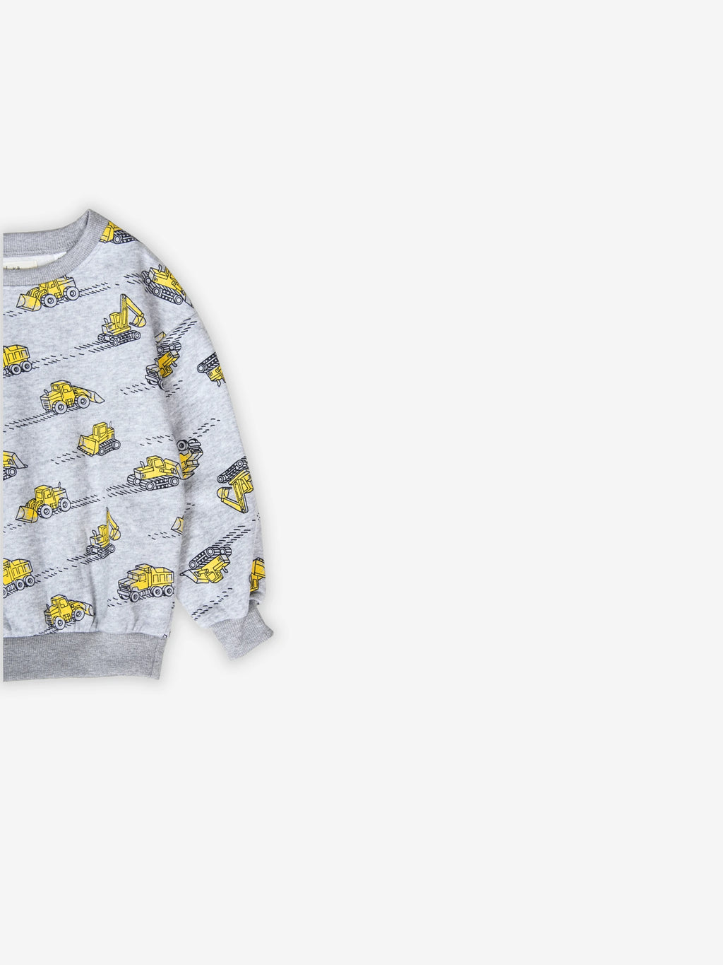 Winter Fleece: Yellow Digger Cozy Sweatshirt Set