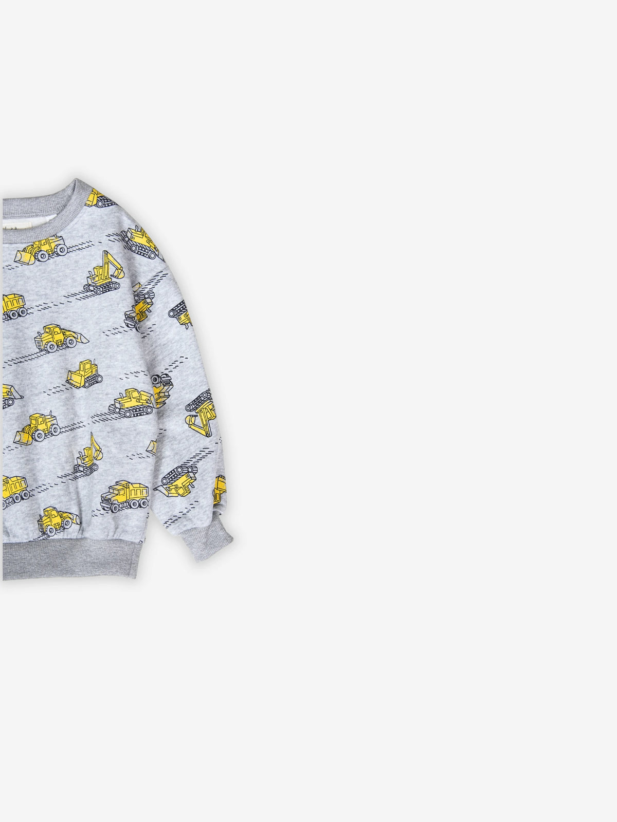 Winter Fleece: Yellow Digger Cozy Sweatshirt Set