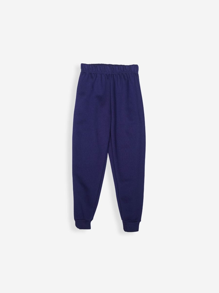 Premium Winter Fleece: Navy Blue Sweatshirt Set