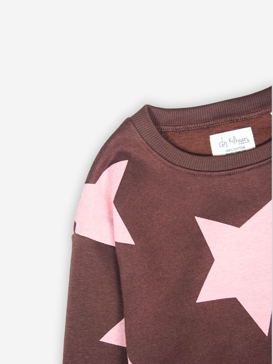 Pink Star Hug Sweatshirt