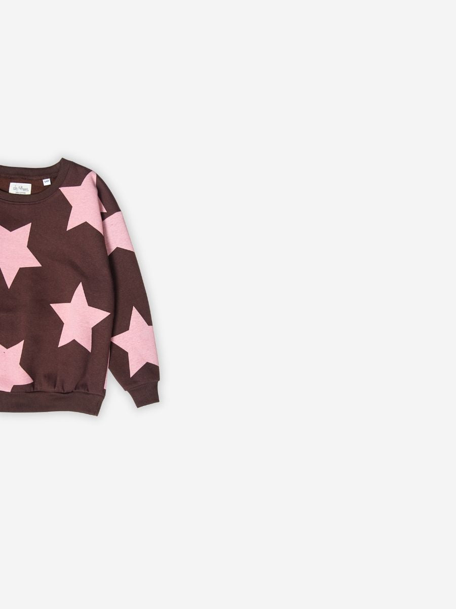 Pink Star Hug Sweatshirt