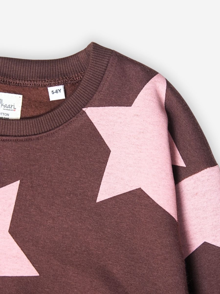 Pink Star Hug Sweatshirt