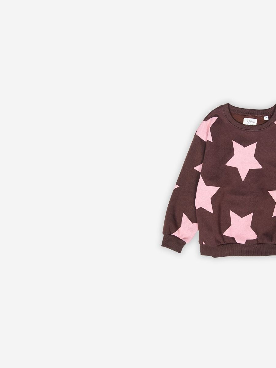 Pink Star Hug Sweatshirt
