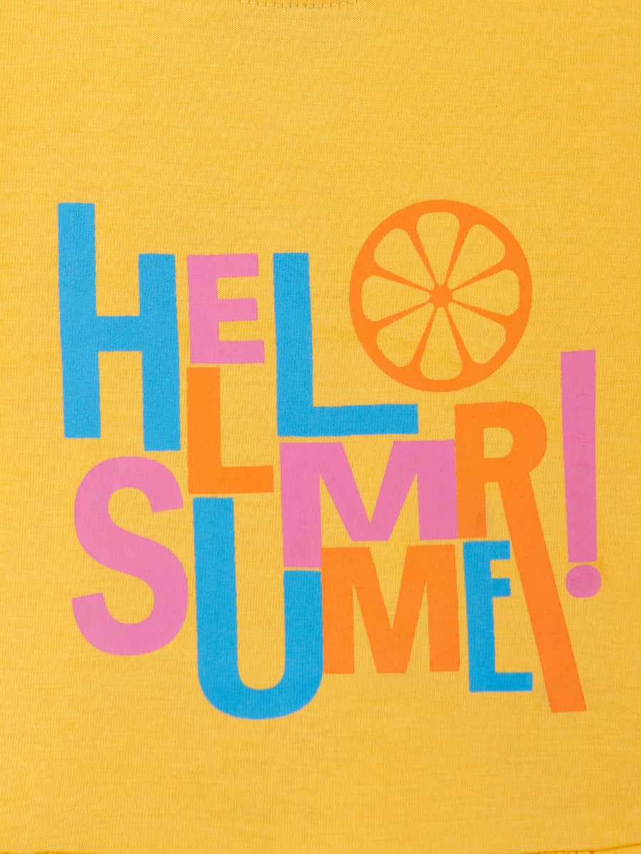 “Hello Summer” Pure Cotton Dress