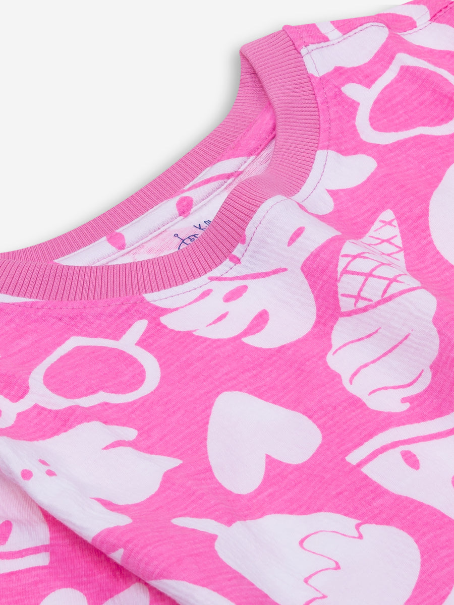 Pink Beach Vibes Oversized Cord Set