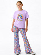 Premium: Unicorn Pop Bootcut Set (Purple)