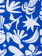 Abstract Paradise Premium Ruffle Sleeve Dress