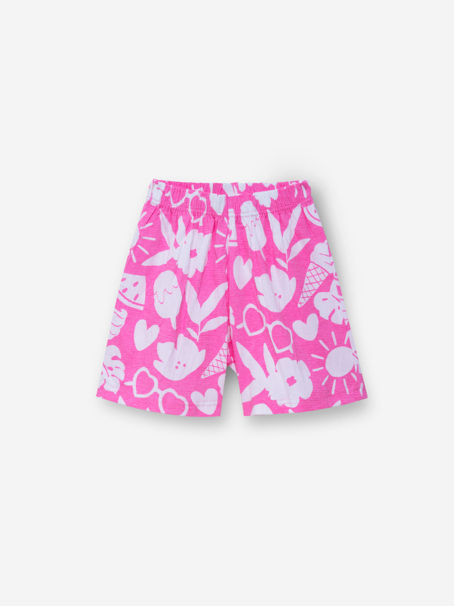Pink Beach Vibes Oversized Cord Set