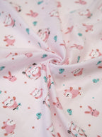 Cuddly Comfort: Light Pink Bamboo Muslin Swaddle