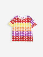 Gradient Hearts Premium Oversized Co-ord Set