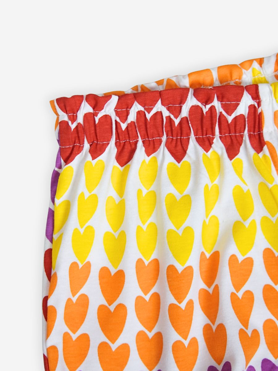 Gradient Hearts Premium Oversized Co-ord Set