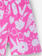 Pink Beach Vibes Oversized Cord Set